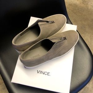 Vince Warner platform sneaker in Gray